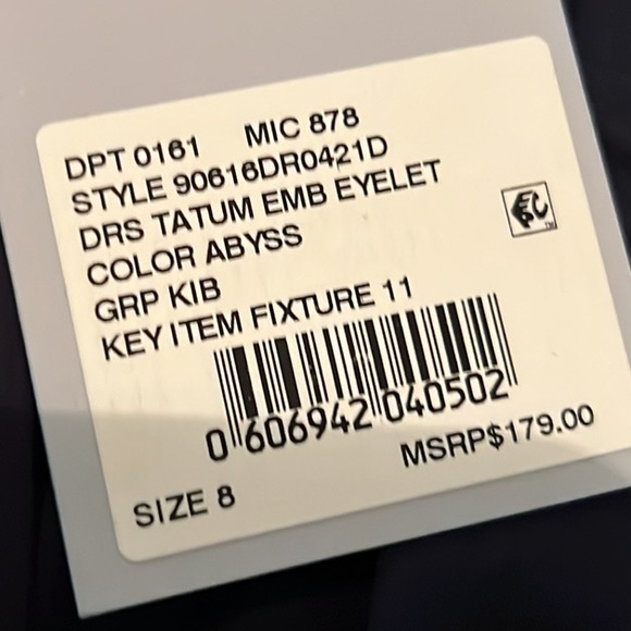 Antonio Melani Tatum Embroidered Eyelet Dress in Abyss, Size 8 - Picture 12 of 16